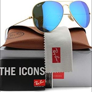 Ray-Ban Aviator Blue Flash Sunglasses